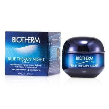 Skin Care Blue Therapy Night Cream (For All Skin Types) - 50ml
