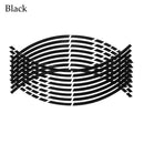 16Pcs  17"18" Strips Motorcycle Car Wheel Tire Stickers Reflective Rim Tape Motorbike Auto Decals AExp