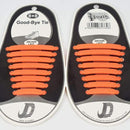 16pcs /Pair Fashion Unisex Athletic Running No Tie Shoelaces Women Men Elastic Silicone Shoe Lace All Sneakers Fit Strap-Orange-JadeMoghul Inc.