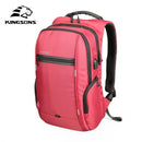 17" Laptop Backpack - External USB Charge Computer Backpack-Model A Red-China-15 Inch-JadeMoghul Inc.
