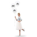 17" Large White Round Wedding Balloons - "Mr" (Pack of 3)-Wedding Reception Decorations-JadeMoghul Inc.