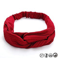 17KM 13 Color Cotton Headband For Women Girl Baby Headband 2020 Elastic Knot Headbands Twist Fashion Cross Hair Accessories AExp