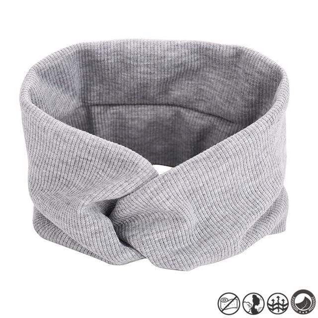 17KM 13 Color Cotton Headband For Women Girl Baby Headband 2020 Elastic Knot Headbands Twist Fashion Cross Hair Accessories AExp