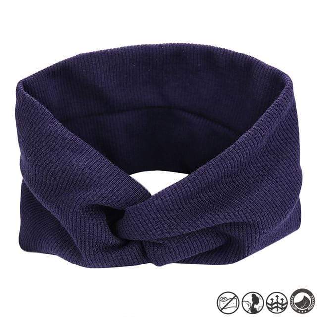 17KM 13 Color Cotton Headband For Women Girl Baby Headband 2020 Elastic Knot Headbands Twist Fashion Cross Hair Accessories AExp