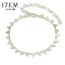 17KM 3 Style New Triangle Geometry Anklet Foot Chain Anklet Summer Bracelet Charm Anklet Tassel Sandals Beach Foot Jewelry Gift-BJCS25925-JadeMoghul Inc.