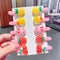 17KM Baby Girls Cartoon Hairpin For Women Children Rainbow Hair Clip Kids Flower Candy Fruit Barrette Hair Accessories AExp