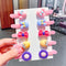 17KM Baby Girls Cartoon Hairpin For Women Children Rainbow Hair Clip Kids Flower Candy Fruit Barrette Hair Accessories AExp