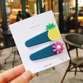 17KM Baby Girls Cartoon Hairpin For Women Children Rainbow Hair Clip Kids Flower Candy Fruit Barrette Hair Accessories AExp