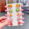 17KM Baby Girls Cartoon Hairpin For Women Children Rainbow Hair Clip Kids Flower Candy Fruit Barrette Hair Accessories AExp