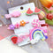 17KM Baby Girls Cartoon Hairpin For Women Children Rainbow Hair Clip Kids Flower Candy Fruit Barrette Hair Accessories AExp