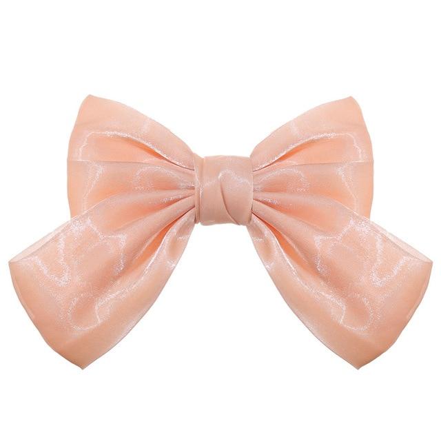 17KM Fashion Big Bow Hairpin Cute Red Barrette Pink Hair Clip Women Girls BB Hairgrip Korean Oversize Floral Hair Accessories AExp