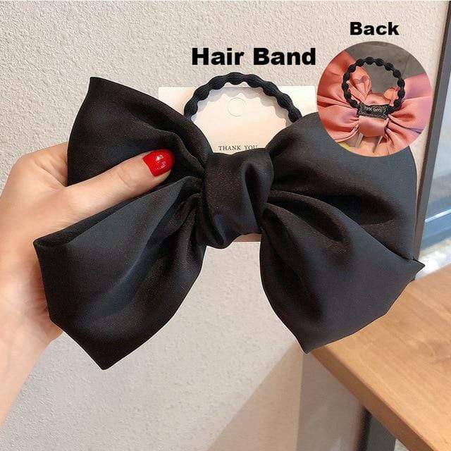 17KM Fashion Big Bow Hairpin Cute Red Barrette Pink Hair Clip Women Girls BB Hairgrip Korean Oversize Floral Hair Accessories AExp