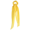 17KM Fashion Floral Print Scrunchies Solid Long Hair Ribbon For Women Ponytail Scarf Sweet Elastic Hair Band Hair Accessories AExp