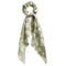 17KM Fashion Floral Print Scrunchies Solid Long Hair Ribbon For Women Ponytail Scarf Sweet Elastic Hair Band Hair Accessories AExp