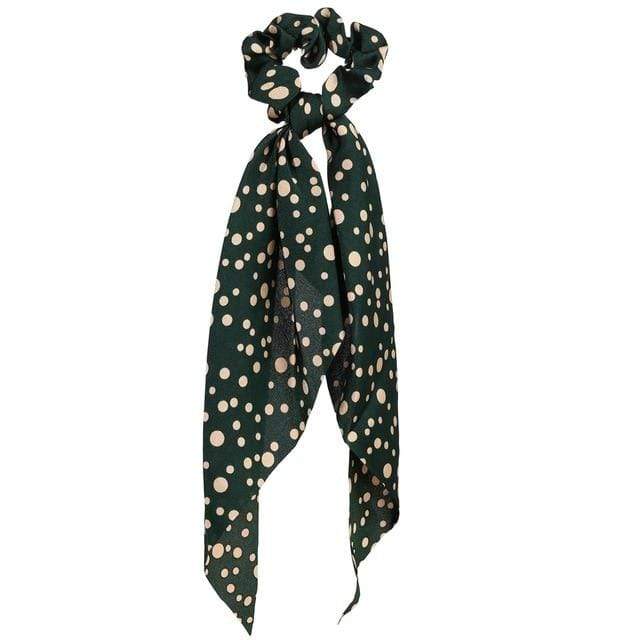 17KM Fashion Floral Print Scrunchies Solid Long Hair Ribbon For Women Ponytail Scarf Sweet Elastic Hair Band Hair Accessories JadeMoghul Inc. 