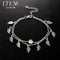 17KM Summer Beach 2 Color Double Leaves Pendant Anklet Foot Chain Bohemian Handmade Beads Anklets Foot Gothic Boho Jewelry-BJCS24825-JadeMoghul Inc.