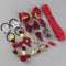18/24 Pcs/Set Children Hair Clip Set Baby Head flower Fabric Bow Barrettes Hair clips Girl Elastic hair Headband Headdress Gift AExp