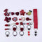 18/24 Pcs/Set Children Hair Clip Set Baby Head flower Fabric Bow Barrettes Hair clips Girl Elastic hair Headband Headdress Gift JadeMoghul Inc. 