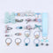 18/24 Pcs/Set Children Hair Clip Set Baby Head flower Fabric Bow Barrettes Hair clips Girl Elastic hair Headband Headdress Gift JadeMoghul Inc. 