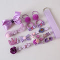 18/24 Pcs/Set Children Hair Clip Set Baby Head flower Fabric Bow Barrettes Hair clips Girl Elastic hair Headband Headdress Gift JadeMoghul Inc. 