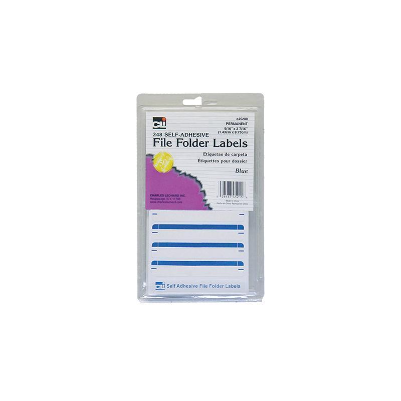 (18 PK) FILE FOLDER LABELS BLUE 248-Supplies-JadeMoghul Inc.