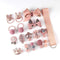 18 Pcs hair clip set Cute Hair Accessories Girl cartoon hair clip headwear Bow Flower animal Hairpin hair ring Elastic Headdress AExp