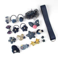 18 Pcs hair clip set Cute Hair Accessories Girl cartoon hair clip headwear Bow Flower animal Hairpin hair ring Elastic Headdress AExp