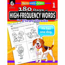 180 DAY HIGH FREQ WORDS GR1 WORKBK-Learning Materials-JadeMoghul Inc.