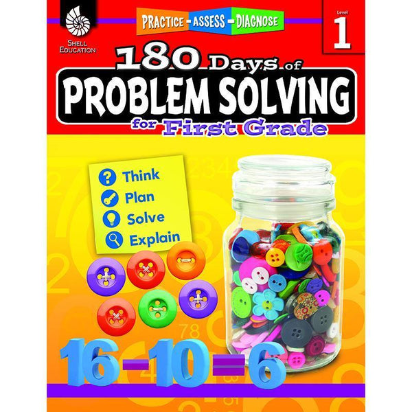 180 DAY PROBLEM SOLVING GR1 WORKBK-Learning Materials-JadeMoghul Inc.