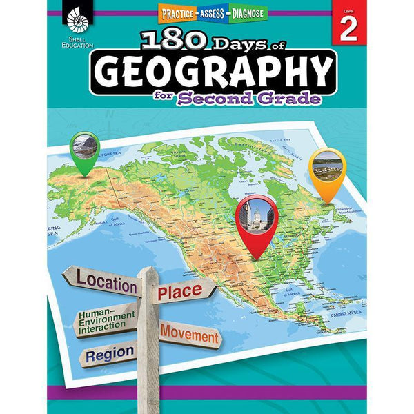 180 DAYS OF GEOGRAPHY GRADE 2-Learning Materials-JadeMoghul Inc.