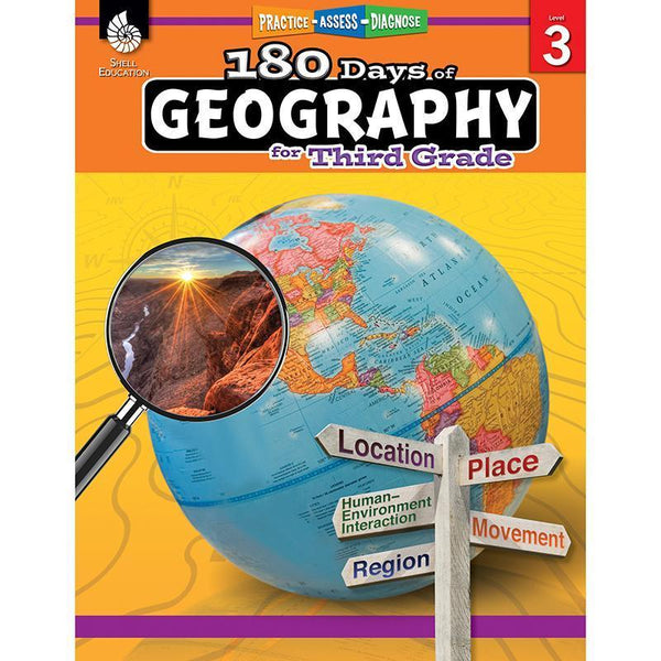 180 DAYS OF GEOGRAPHY GRADE 3-Learning Materials-JadeMoghul Inc.