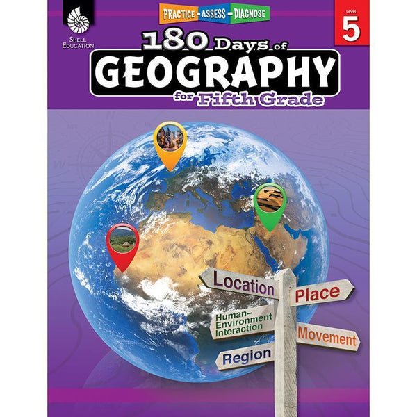 180 DAYS OF GEOGRAPHY GRADE 5-Learning Materials-JadeMoghul Inc.