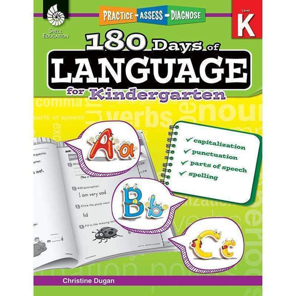 180 DAYS OF LANGUAGE GR K-Learning Materials-JadeMoghul Inc.