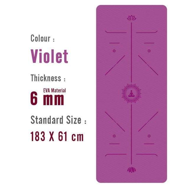 1830*610*6mm EVA Yoga Mat with Position Line Non Slip Carpet Mat For Beginner Environmental Fitness Gymnastics Mats JadeMoghul Inc. 