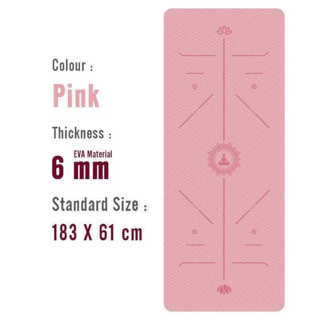 1830*610*6mm EVA Yoga Mat with Position Line Non Slip Carpet Mat For Beginner Environmental Fitness Gymnastics Mats JadeMoghul Inc. 