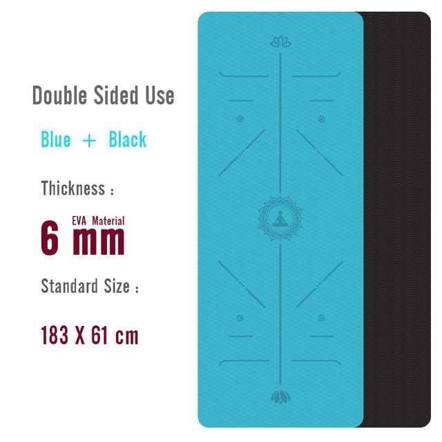 1830*610*6mm EVA Yoga Mat with Position Line Non Slip Carpet Mat For Beginner Environmental Fitness Gymnastics Mats JadeMoghul Inc. 