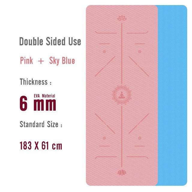1830*610*6mm EVA Yoga Mat with Position Line Non Slip Carpet Mat For Beginner Environmental Fitness Gymnastics Mats JadeMoghul Inc. 