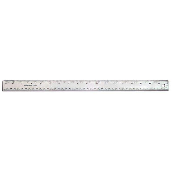 18IN STAINLESS STEEL RULER-Supplies-JadeMoghul Inc.