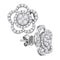 18kt White Gold Women's Diamond Convertible Star Dangle Jacket Earrings 1.00 Cttw-Gold & Diamond Earrings-JadeMoghul Inc.