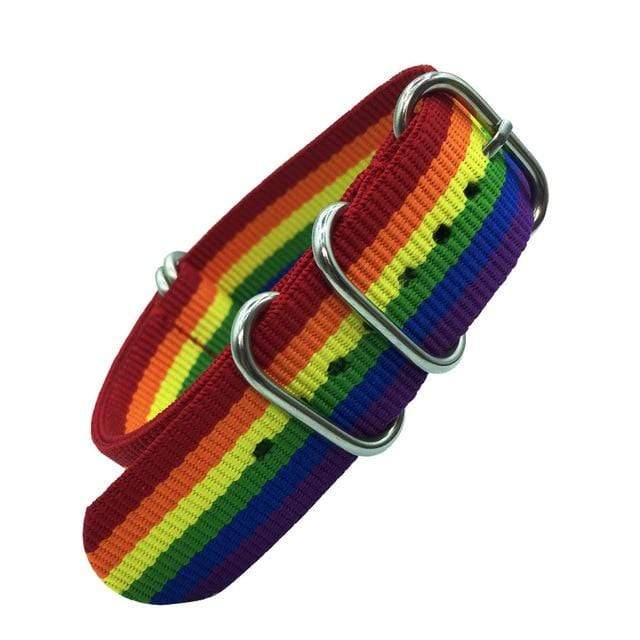 18mm 20mm 22mm 24mm Army Sports Nato Strap Fabric Nylon Watchband Buckle Belt for 007 James Bond Watch Bands Colorful Rainbow JadeMoghul Inc. 