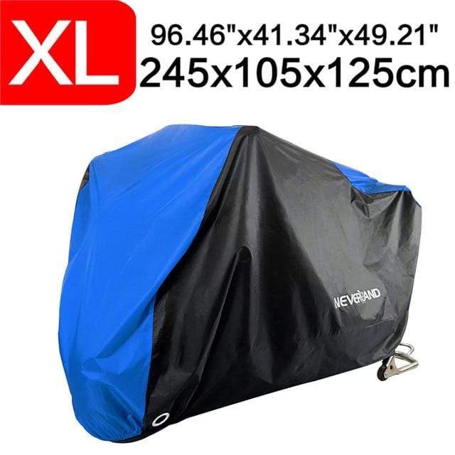 190T Black Blue Design Waterproof Motorcycle Covers Motors Dust Rain Snow UV Protector Cover Indoor Outdoor M L XL XXL XXXL D35 JadeMoghul Inc. 