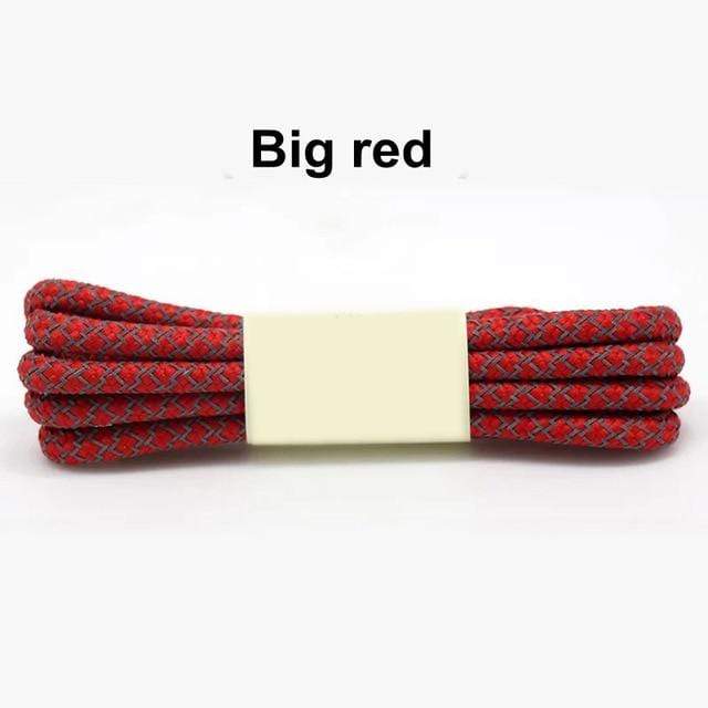 1Pair 100/120/140/160cm Fluorescent Sneaker Shoestrings Sport Shoelaces 3M Reflective Round Rope Shoes Lace Light Shoelaces AExp