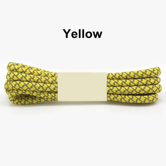 1Pair 100/120/140/160cm Fluorescent Sneaker Shoestrings Sport Shoelaces 3M Reflective Round Rope Shoes Lace Light Shoelaces AExp
