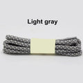1Pair 100/120/140/160cm Fluorescent Sneaker Shoestrings Sport Shoelaces 3M Reflective Round Rope Shoes Lace Light Shoelaces AExp