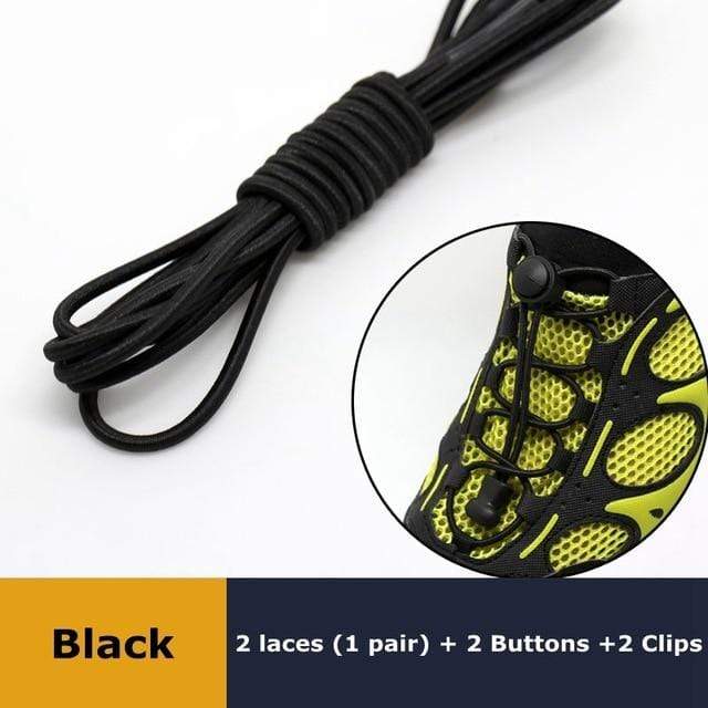 1Pair 23 colors Sneaker ShoeLaces Elastic No Tie Shoe Laces Stretching Lock Lazy laces Quick Rubber Shoelace Shoestrings AExp