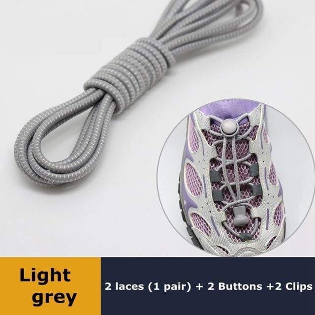 1Pair 23 colors Sneaker ShoeLaces Elastic No Tie Shoe Laces Stretching Lock Lazy laces Quick Rubber Shoelace Shoestrings AExp