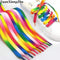 1Pair Colorful Laces Rainbow Gradient Print Flat Canvas Shoe Lace Shoes Casual Chromatic Colour Shoelaces 80CM/100CM/120CM BC-1 JadeMoghul Inc. 