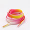 1Pair Colorful Laces Rainbow Gradient Print Flat Canvas Shoe Lace Shoes Casual Chromatic Colour Shoelaces 80CM/100CM/120CM BC-1 JadeMoghul Inc. 
