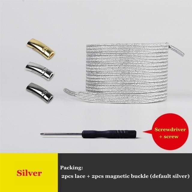 1Pair Magnetic Shoelaces Elastic Colorful Flat Shoe laces No Tie Shoelace Kids Adult Sneakers Lazy Laces One Size Fits All Shoes JadeMoghul Inc. 