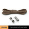 1Pair Metal Lock Shoelaces Round Elastic Shoe Laces Special No Tie Shoelace for Men Women Lacing Rubber Zapatillas 23 Colors AExp